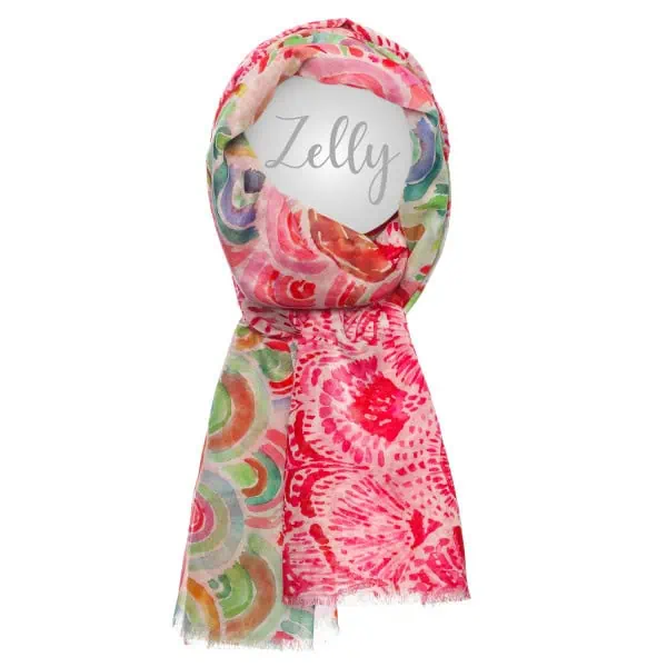 Zelly Mini Rainbows Scarf - Red