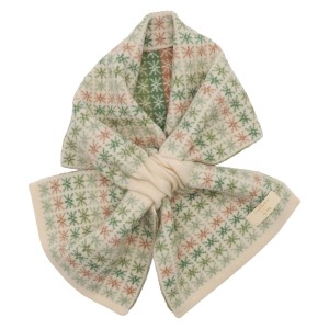 Zelly Pull Through Stars Scarf - Green