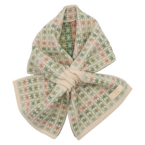 Zelly Pull Through Stars Scarf - Green