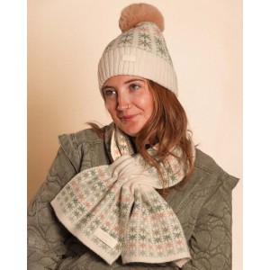 Zelly Pull Through Stars Scarf - Green - Image 2