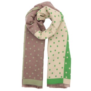 Zelly Dotty Scarf - Green - Image 3