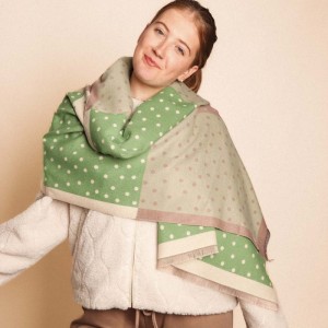 Zelly Dotty Scarf - Green - Image 2