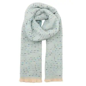 Zelly Winter Speckled Scarf – Blue