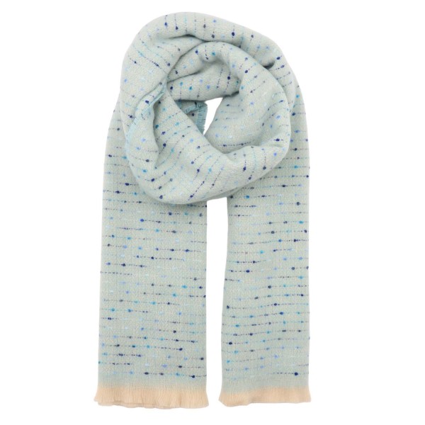 Zelly Winter Speckled Scarf – Blue