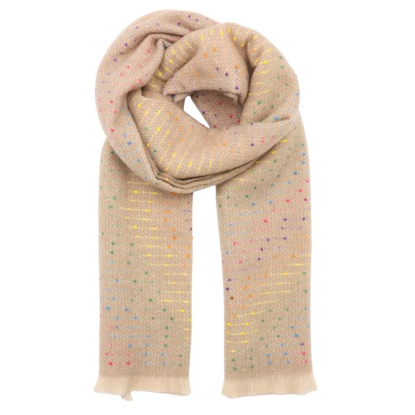 Zelly Winter Speckled Scarf - Cream