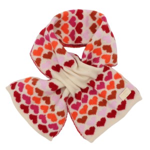 Zelly Children’s Pull Through Hearts Scarf – Pink