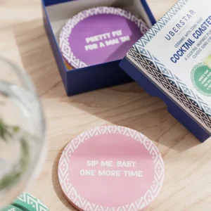 UBERSTAR Ceramic Cocktail Coasters - Image 2