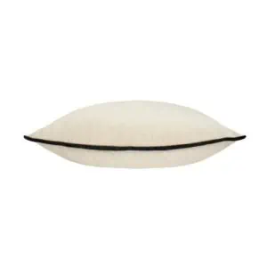 Paoletti, Torto Opulent Velvet Cushion - Ivory/Black - Image 4