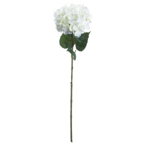 Single White Hydrangea Stem