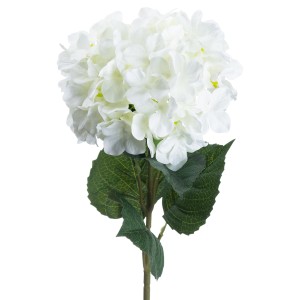 Single White Hydrangea Stem - Image 2