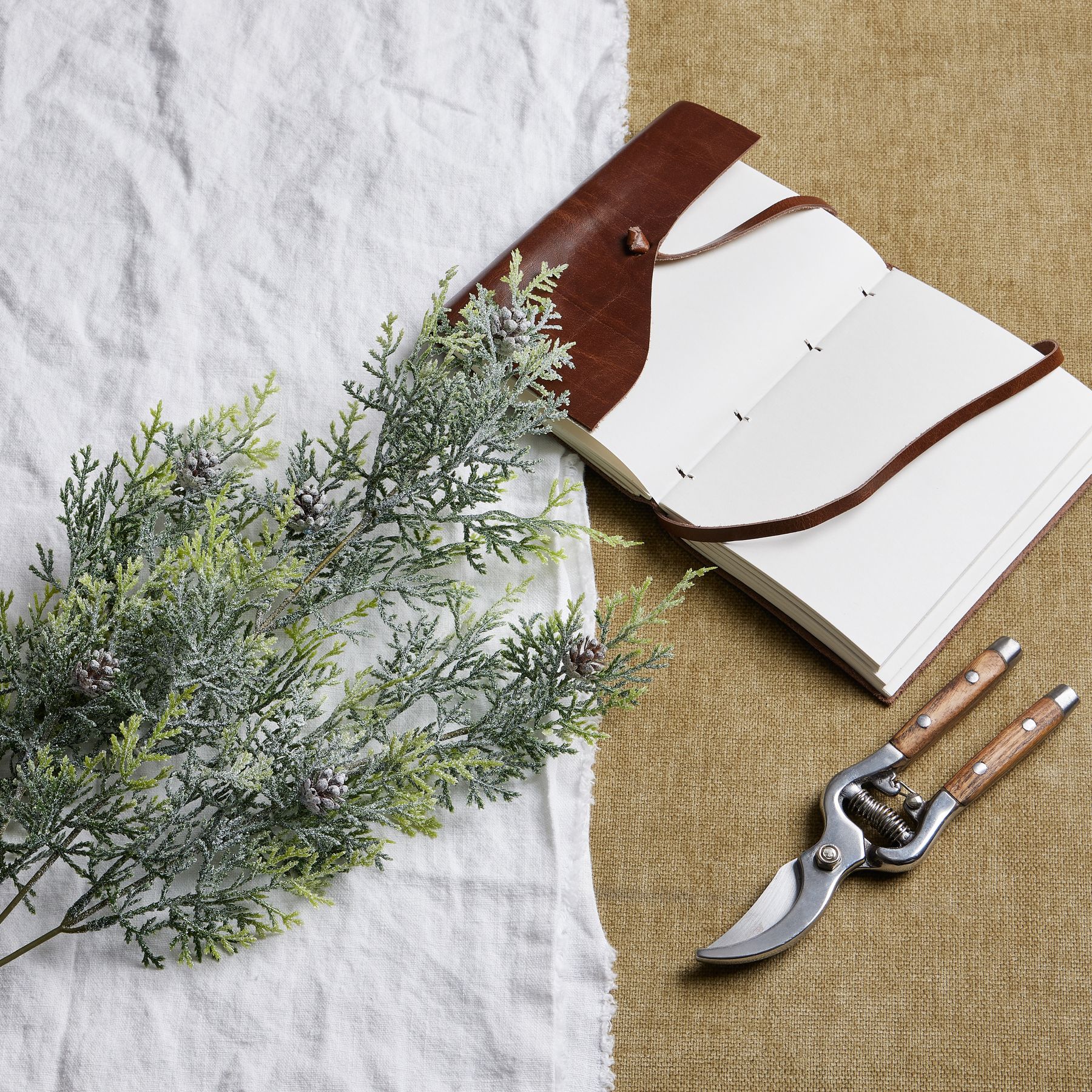 Frosted Pine Tall Stem With Pinecones - Jaro Design Studio - 5 Frosted Pine Tall Stem With Pinecones - Image 5