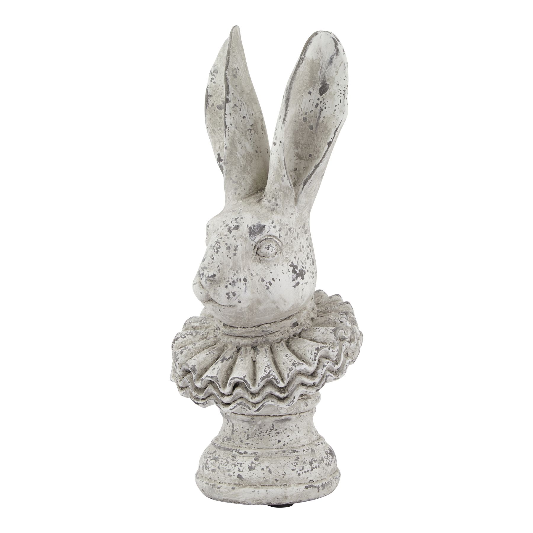Stone Effect Ruffle Hare Ornament - Jaro Design Studio - 1 Stone Effect Ruffle Hare Ornament
