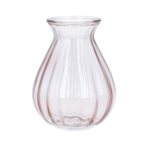 Gisela Graham Pink Posy Glass Vase
