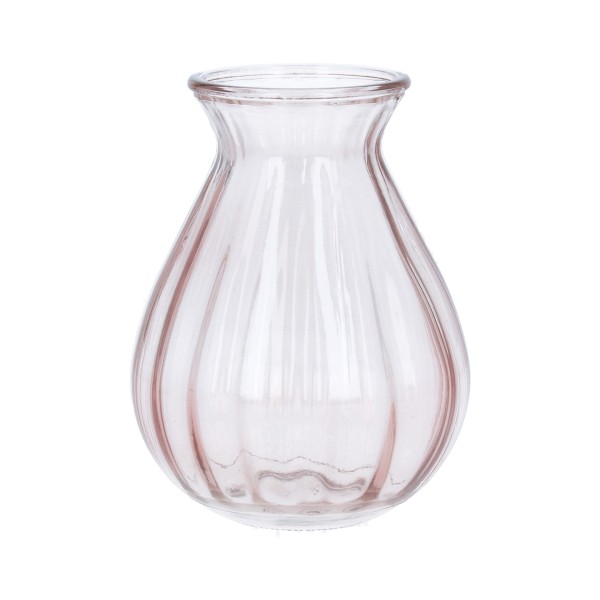 Gisela Graham Pink Posy Glass Vase