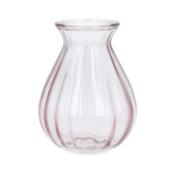 Gisela Graham Pink Posy Glass Vase