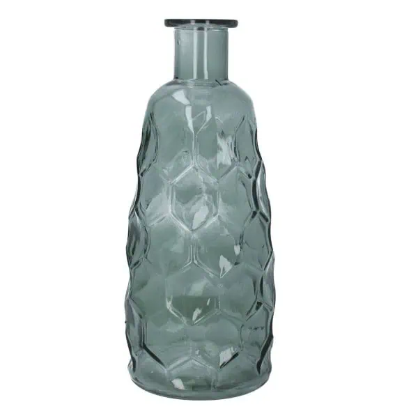 Gisela Graham Green Honeycomb Tall Vase