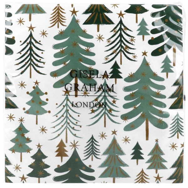 New England Trees Napkins, pack of 20 by Gisela Graham
