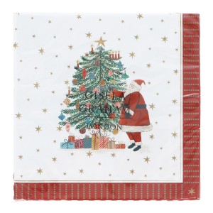 Nostalgia Santa / Tree Napkins, Pack of 20 by Gisela Graham