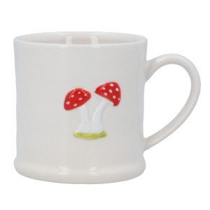 Gisela Graham Stoneware Mini Mug with Toadstools