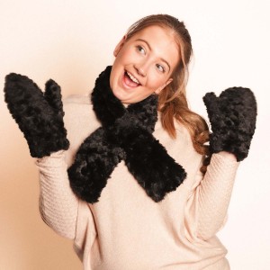 Zelly Constellation Teddy Mitts - Black - Image 2