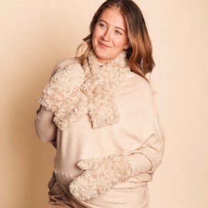 Zelly Constellation Teddy Mitts – Cream - Image 3
