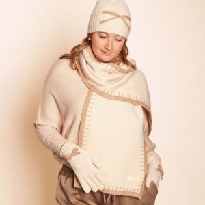 Zelly Bow Detailed Hat – Cream - Image 3