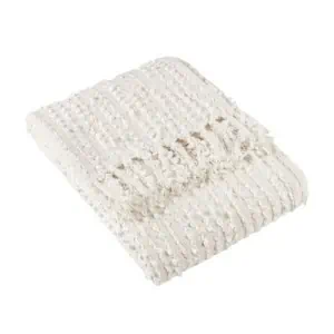 Hoem - Arvo Boucle Yarn Throw, Natural - Image 2