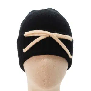 Zelly Bow Detailed Hat – Black