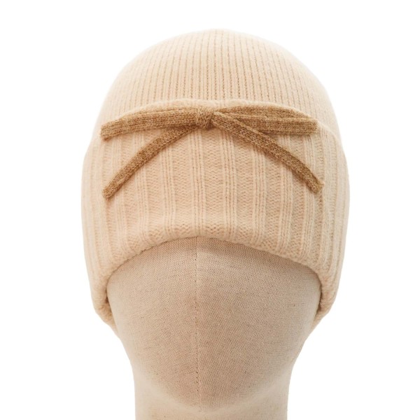 Zelly Bow Detailed Hat – Cream