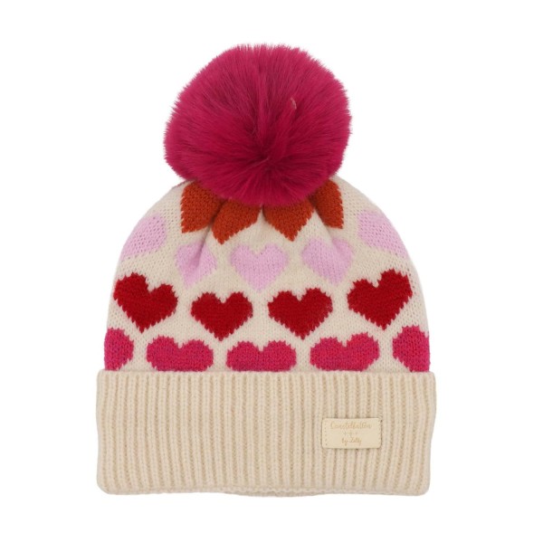Zelly Children's Constellation Hearts Hat - Pink