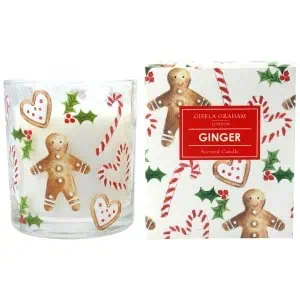 Gisela Graham Boxed Scented Candles – Gingerbread Man