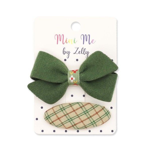Zelly Children's Pair of Hair Slides - Green
