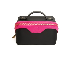 The London Train Case Co. - Black and Hot Pink Mini Train Case - Image 2