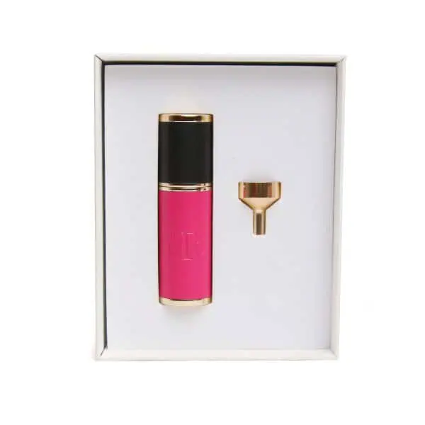 The London Train Case Co. Hot Pink / Black Travel Atomizer