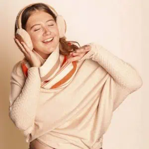 Constellation Adults Ear Muffs – Cream / Tan - Image 2