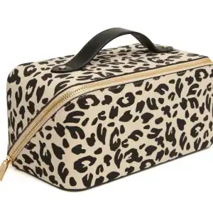 Alice Wheeler Train Case - Light Leopard