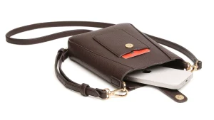 Alice Wheeler Kensington Phone Cross Body Bag – Chocolate - Image 4