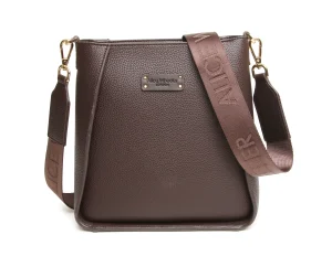 Alice Wheeler Kensington Cross Body Bag - Chocolate - Image 5