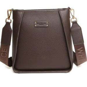 Alice Wheeler Kensington Cross Body Bag - Chocolate