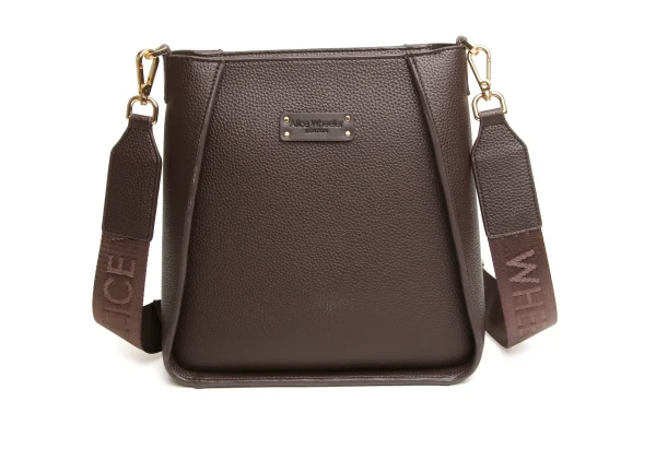 Alice Wheeler Kensington Cross Body Bag - Chocolate