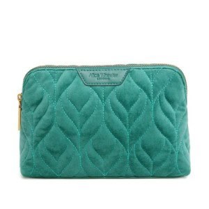 Alice Wheeler Velvet Make-up Bag - Teal