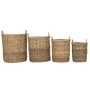 Argento Kuba Rattan Storage Basket, Medium  - ae