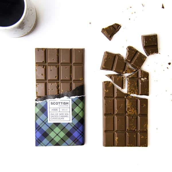 Quirky Chocolate - Isle Of Skye Sea Salted Caramel Chocolate Bar, 100g - Jaro Design Studio - 1 Quirky Chocolate - Isle Of Skye Sea Salted Caramel Chocolate Bar, 100g