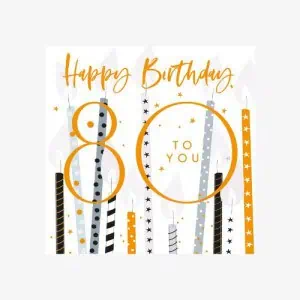 Belly Button Designs - 80th Birthday Candles