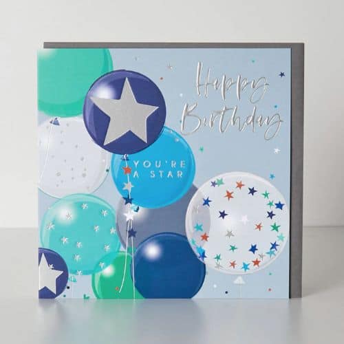 Belly Button Designs, Blue Birthday Balloons