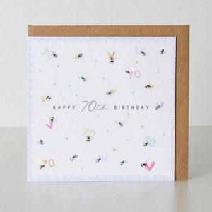 Belly Button Designs Happy 70th Birthday Greeting Card