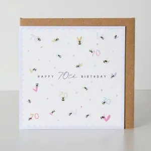 Belly Button Designs Happy 70th Birthday Greeting Card
