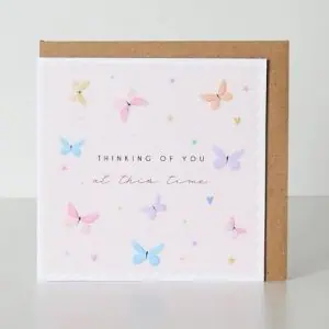 Belly Button Designs Thinking Of You Butterflies Greeting Card