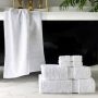 Cleopatra Egyptian Cotton Bath Sheet, White - Set of 2  - ae