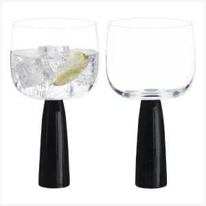 DRH Collection - Oslo Gin Goblets Black, Set of 2